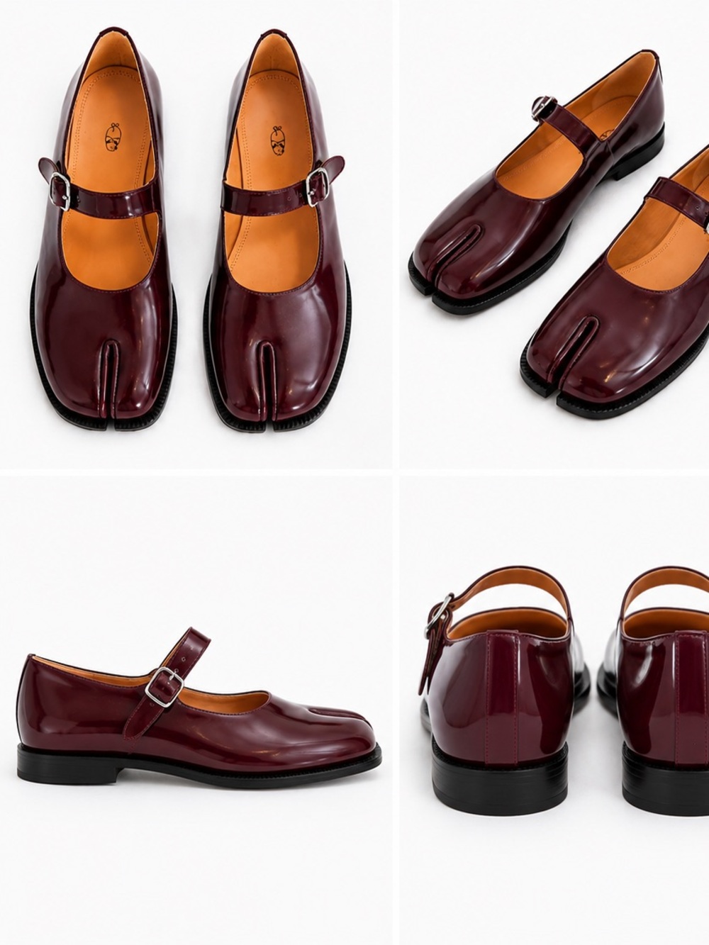 Woodchuck sato women’s Burgundy Split-Toe Mary Jane Loafers